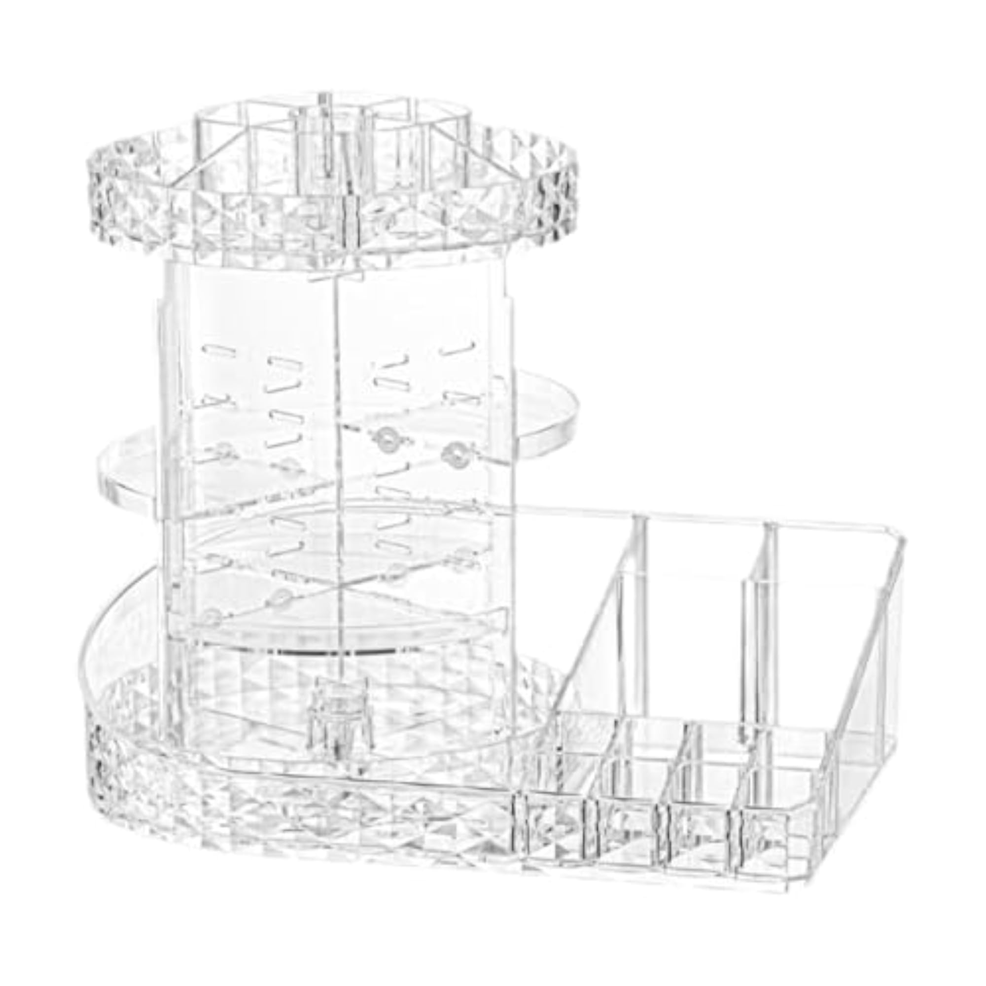 360° Smooth Rotation Vanity Rack, Clear