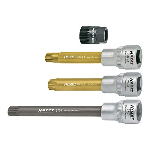 HAZET 4641/4 Internal Serration Torx Profile XZN V-Ribbed Belt Pulley Tool - Multi-Colour