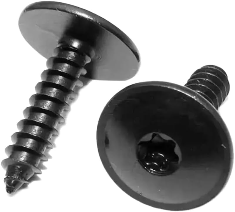 20pcs Self Tapping Screws M5X16 M5X20mm T25 Black Plum Inner Hole Compatible with Auto Chassis Bolts Compatible with Vehicle Models Universal Fit(M5x20)