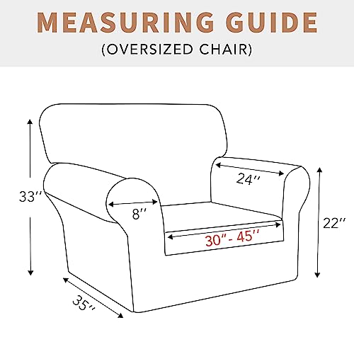 Image of Easy-Going 100% Waterproof Oversized Chair Couch Cover, Stretch Sofa Cover | Dual Waterproof Sofa Slipcover, Leakproof Furniture Protector Against Stain Spill from Kids, Pets, Dog, Black