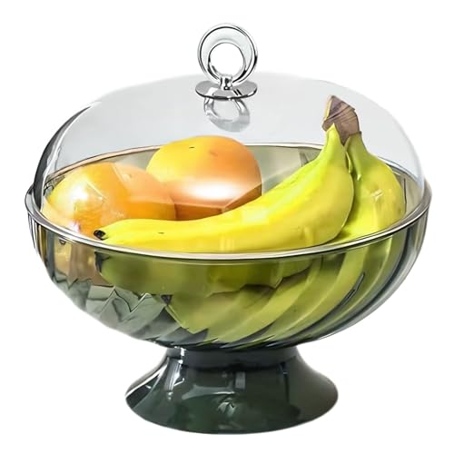 Plastic Decorative Fruit Baske With Draining Holes & Handle Green/1PCS
