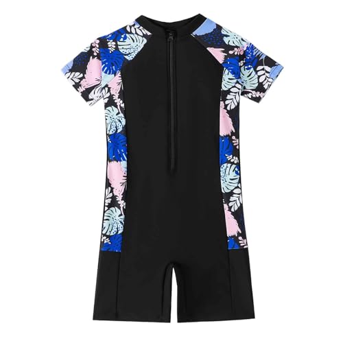 Maillot de bain enfant confortable et extensible avec fermeture éclair avant