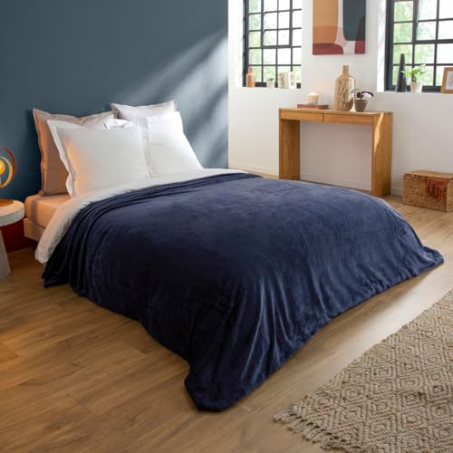 DODO - Couverture Polaire Extra Douce 180x220 cm - pour Salon et Chambre - Confort Durable et Élégant - 100% Polyester Microfibre - Lavable en Machine à...