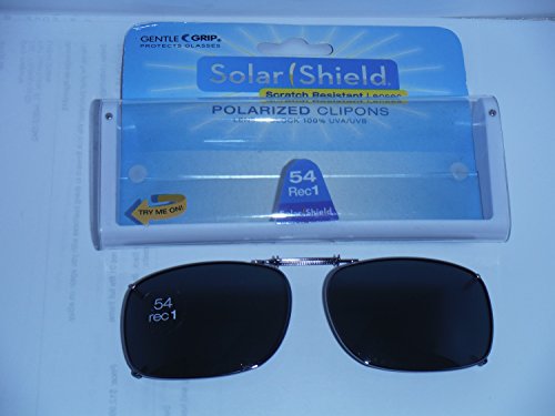 Solar Shield 54 Rec 1 Full Frame Gray Polarized Clip on Sunglasses2