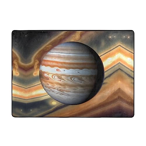 Jupiter Flanell-Decken, Querformat, für alle Jahreszeiten, ungiftig und rutschfest, Raumdekoration, Wohnzimmer, Sofa, 203,2 x 147,3 cm