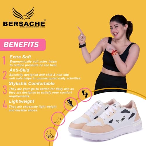 Image of BERSACHE Casual Sneaker| Soft Cushioned Insole, Casuals for Women