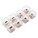 Price comparison product image NUOLUX Chair Leg Caps 8pcs Square Silicone Chair Leg Caps Cups Pads Furniture Table Covers Floor Protectors 38*38mm