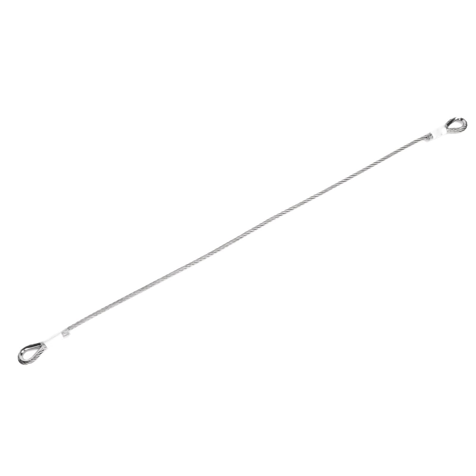 Cable de Seguridad Resistente para Viajes Al Aire, Cable de Bloqueo de Acero de Doble Bucle Duradero, Soporte de Carga de 25 KN, Longitud de 3,28 Pies