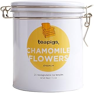 Teapigs Chamomile Flower Herbal Tea Bags Made with Whole Flowers (1 Tin of 20 Tea Bags)