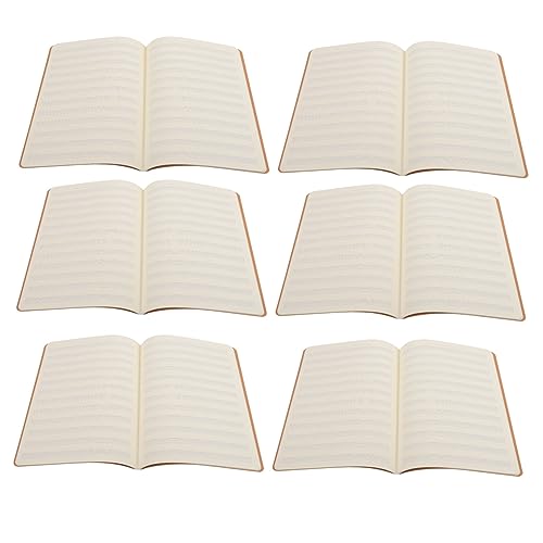 TEHAUX 10 Piezas Cuaderno de Ejercicios de Notación Musical Papel para Practicar Caligrafía Cuaderno de Pentagramas para Estudiantes Material Escolar para Clases de Música