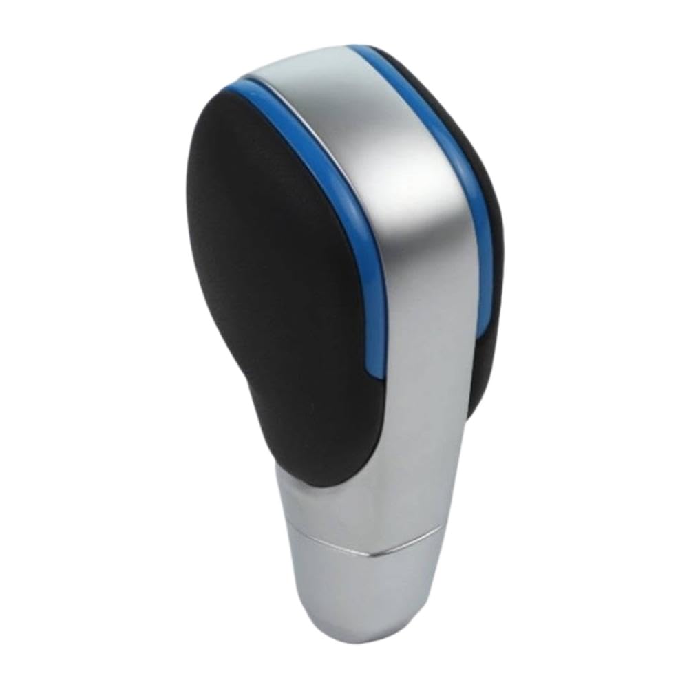 Jhshhpmec Blue Pu Leather Shifter Knob Compatible With Select Automotive Vehicles(Blue)