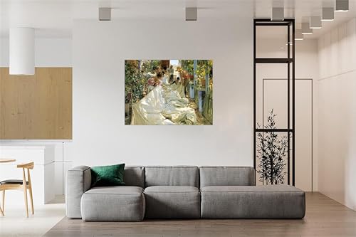 Tableau Murale Sorolla Réparer la voile impression sur toile 115x80cm - 2