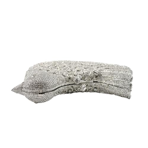 Image of Rhinestone Bird Clutch Purse Women's Full Crystal Evening Bag for Wedding Party Handbag