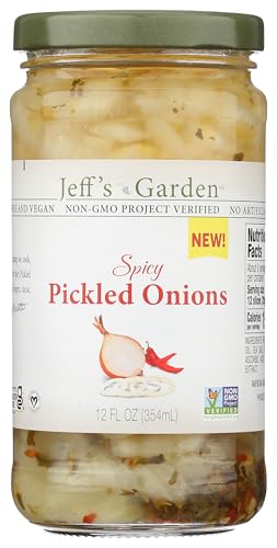 Jeff's Garden Spicy Pickled Onions, 12 OZ