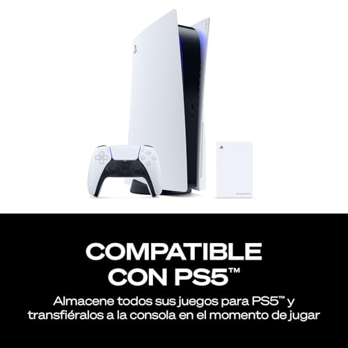 Disco duro externo 2TB Seagate Game Drive para PS4 y PS5 en color blanco 4