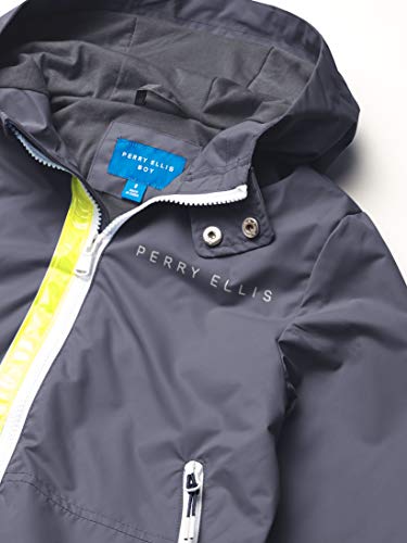 Perry Ellis Little Boys Hooded Bomber Jacket With Fleece Lining, Turbulence, 4 #TOP1