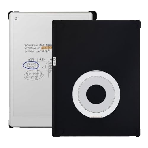 Coque Remarkable Paper Pro 11.8 2024 housse noire et argent avec support bureau