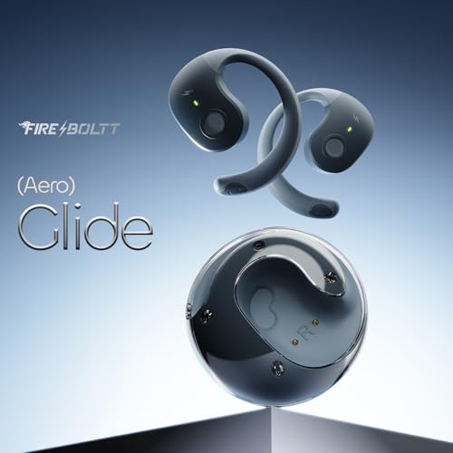 Fire-Boltt Aero Glide Open Ear Wireless TWS Earbuds, Platinum Grey - Image 3