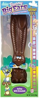 R.M. Palmer Bunny Big Ears Hollow Milk Chocolate Easter Bunny, Easter Candy for Baskets, Gifts & Egg Hunts, Premium Holiday Chocolate Treat, Making Candy Fun Since 1948