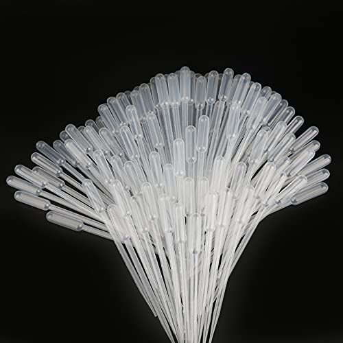 Image of G2PLUS 100PCS 5ml Transfer Pipettes, Plastic Graduated Pipettes, Calibrated Disposable Dropper for Liquid, Essential Oils, Science Laboratory, Experiment, Make up Tool
