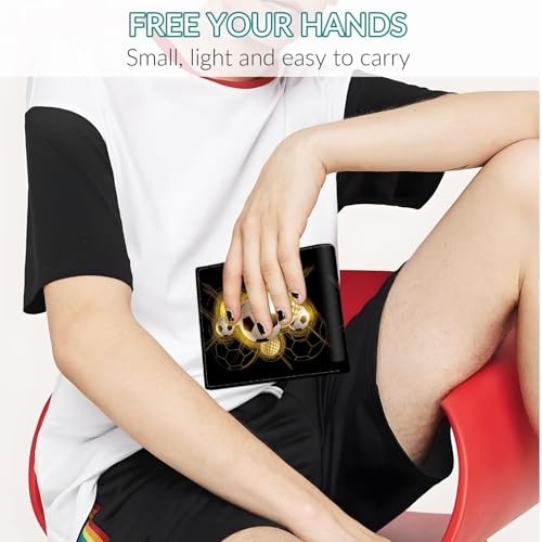 Image of EXXBYELI Boys Wallets Soccer Leather Wallets Credit Id Card Cash Holder Black Rfid Blocking Zipper Cute Cool Funny Aesthetic Wallets With Coin Pocket Id Window Teen Wallets for Boys Teenager Wallet