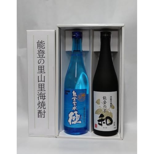 [復興支援]能登の里山里海焼酎 麦と芋 720ml×2本(ギフト用化粧箱入り)