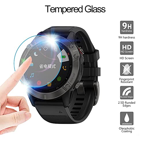 Écran verre trempé de qualité supérieure pour Garmin Fenix 5 protection transparente luxe