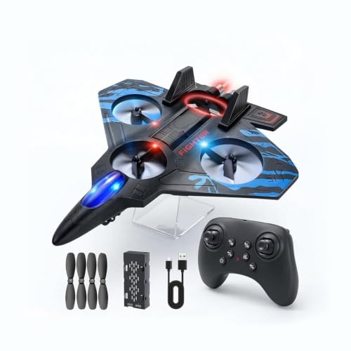 Image of Remote Control Star Fighter Plane with Bright LED Lights Wireless Controller Stable Flying RC Toy for Kids | Fun & Educational Toy for Kids Boys & Girls