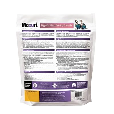 Mazuri | High-Fat Hand Feeding Formula for Baby Birds | 4 Pound (4 LB) Bag