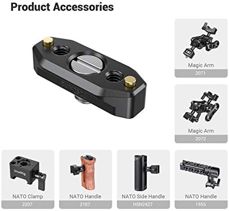 SMALLRIG NATO Rail (48mm) with Locating Screw for ARRI Standard - BUN2521