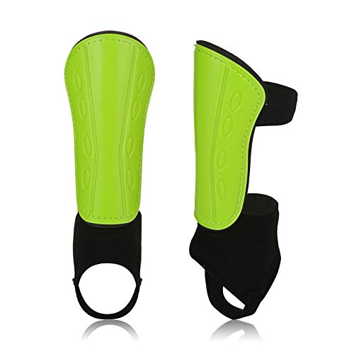 Antoyo Soccer Shin Guards, Slip And Slide Protective Soccer Gear For Youths And Adults, Padded Shin Protection Equipment With Ankle Support And Adjustable Straps For Comprehensive Protection Green-Xl #TOP3