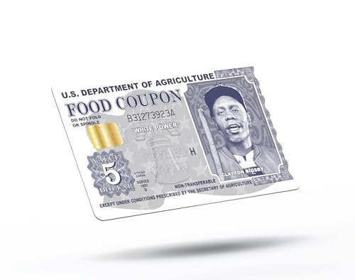 Funny Clayton Bigsby Food Coupon Credit Card Sticker, Debit Card Skin, Credit Card Skin for Cards