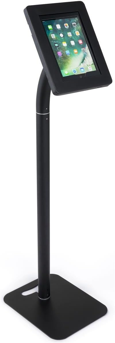 Displays2go Tablet Floor Stand with tablet inserted.