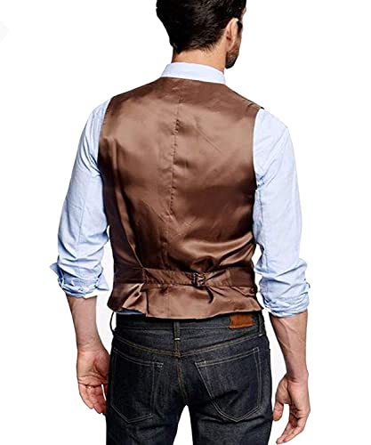 Ceehuteey Wedding Mens Vests Tweed Herringbone Slim Fit Fashion Custom Made Groom Waistcoat3