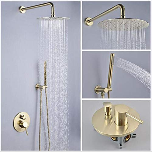 Ensemble de douche encastrable 10 pouces pour optimiser l'espace et éliminer le calcaire - 4