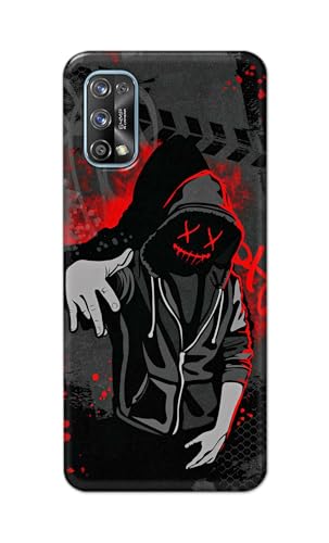 Image of Printed Hard Back Cover for Realme 7 Pro Back Cover (Hoodie Rapper) -190724(EA)