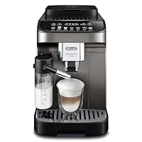 De'Longhi Magnifica Evo ECAM290.81.TB, Vollautomatische Kaffeemaschine, Kompakte Größe, Bean-to-Cup-Maschine, Automatischer Milchaufschäumer, 7 Rezepte, Soft Touch Farbdisplay, Titan/Schwarz – Ansicht 1