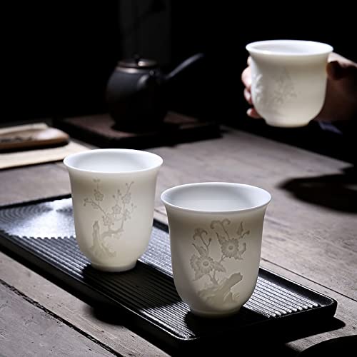 Tea-Set-Ceramic-Teacup-Meditation-Cup-Handmade-Three-Dimensional-Relief-Tea-Bowl-Chinese-Tea-Set-Accessories-Cup-Modern-Tea-Sets-Cups-Color-B4-8X75CM-200-B4-8x75cm