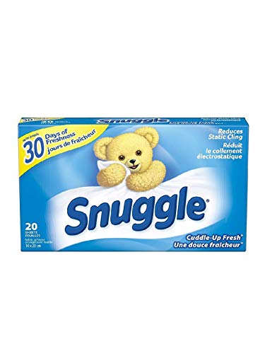 Snuggle Dryer Sheets Cuddle-Up Fresh 20 Sheets x 24 Packs Case, 480 Dryer Sheets