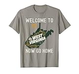 Welcome To West Virginia Retro Design, Funny West Virginia T-Shirt