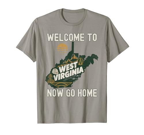 Welcome To West Virginia Retro Design, Funny West Virginia T-Shirt
