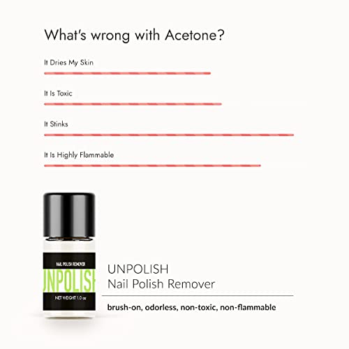 Unpolish - Nail Polish Remover - Brush-On Odorless Acetone-Free Non-Toxic Moisturizing & Cruelty-Free #TOP7