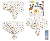 Unique Pokemon Birthday Party Supplies Bundle Includes 3 Plastic Table Cover