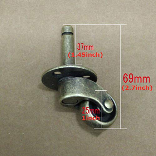 Roulettes universelles pour meuble ancien table basse et canape pivotantes 360 - 3