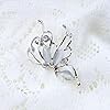 Wendalern Broche Papillon En Strass Broche Papillon Creuse En Cristal Brillant Broche Classique De Bouquet De Mariée Broche Insectes Vintage Badge Corsage Bijoux Pour Femmes Filles #3