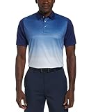 PGA Front Ombre Short Sleeve Golf Polo Shirt Chemise, Blueprint, L Homme