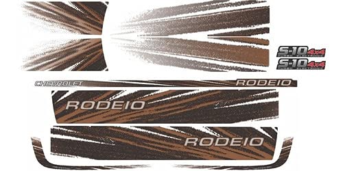 Jogo De Faixas Adesivos P/ S10 Rodeio 2011 4x4 Turbo Diesel