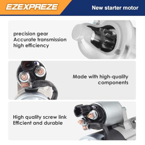 Image of Ezexpreze 19224N New Starter 361002E120 1195411 Compatible with Hyundai Elantra 2011-2013 Elantra Coupe Elantra GT 2013-2014 Kia Forte Koup Forte5 2014 Soul 2012-2013 1.8L 2.0L L4