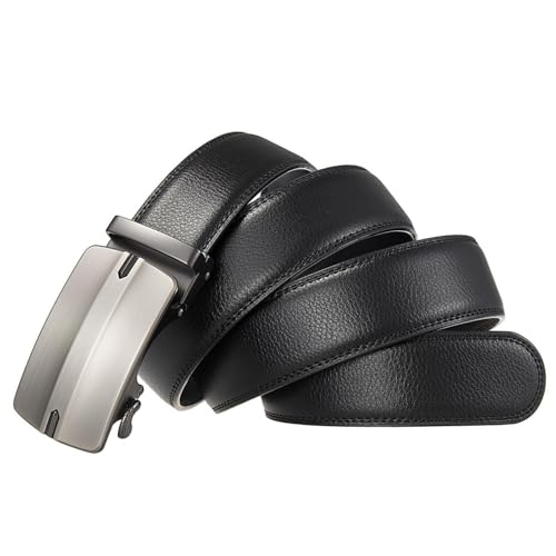 Belt for Mens Automatic Buckle Luxury Leather Trouser Ratchet3