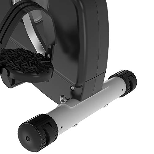 Soozier Foldable Upright Training Exercise Bike Indoor Stationary X Bike with 8 Levels of Magnetic Resistance for Aerobic Exercise, Grey